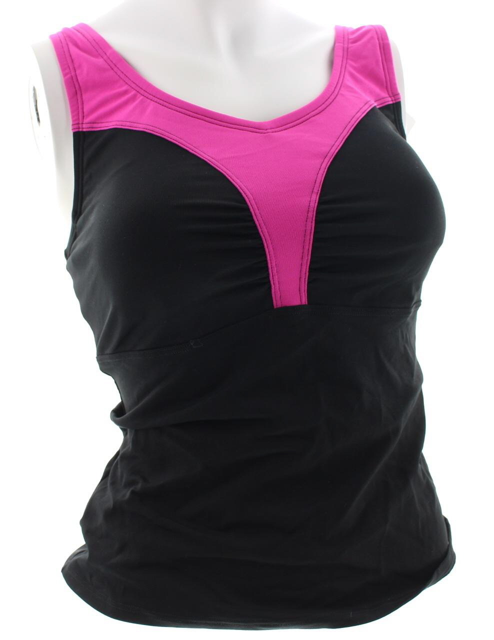 Speedo Tankini Swimsuit Top Women's Quick Dry Full Coverage Swim Top eBay