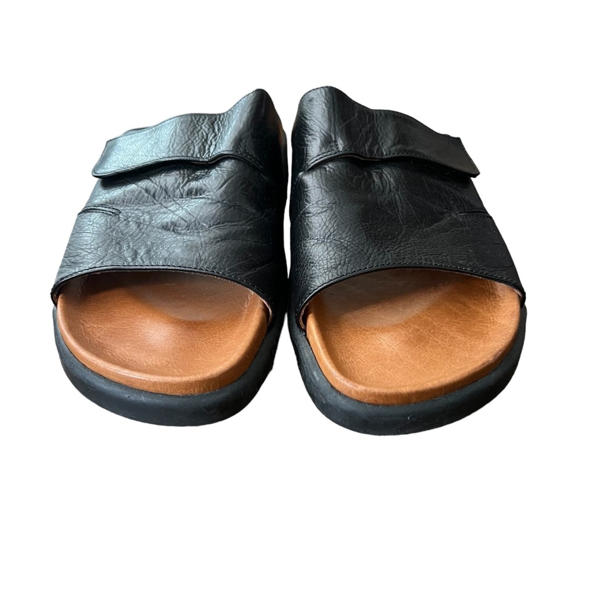 Tommy Bahama slide on men’s sandals size 12  leather made in Italy RARE Tommy Bahama Straps Sandals for Men | Mercari main image 3