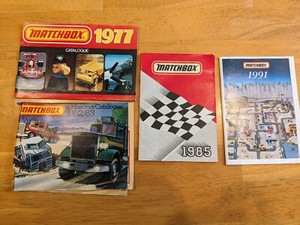Four Matchbox Toys Catalogs 1977 - 1991