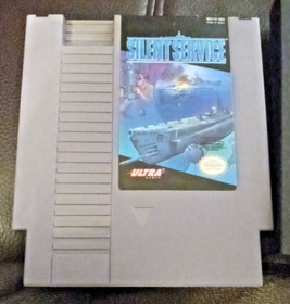 Silent Service Nintendo Entertainment System 1989 NES Auth Working CIB Complete