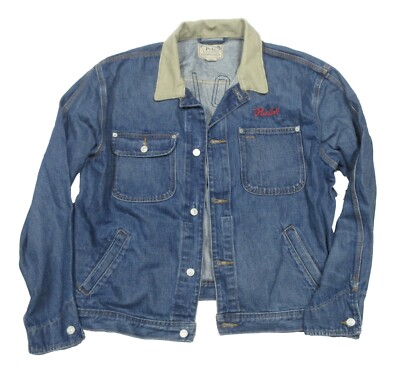 Polo Ralph Lauren Big & Tall Blue Tiger Patch Corduroy Collar
