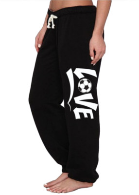 Sweatpants (Mens Size) Love Soccer Design Sweats Clothing Gear Gifts