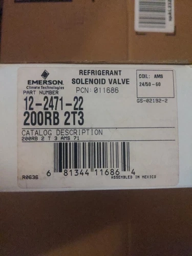 Emerson Refrigerant Solenoid Valve 200RB 2T3