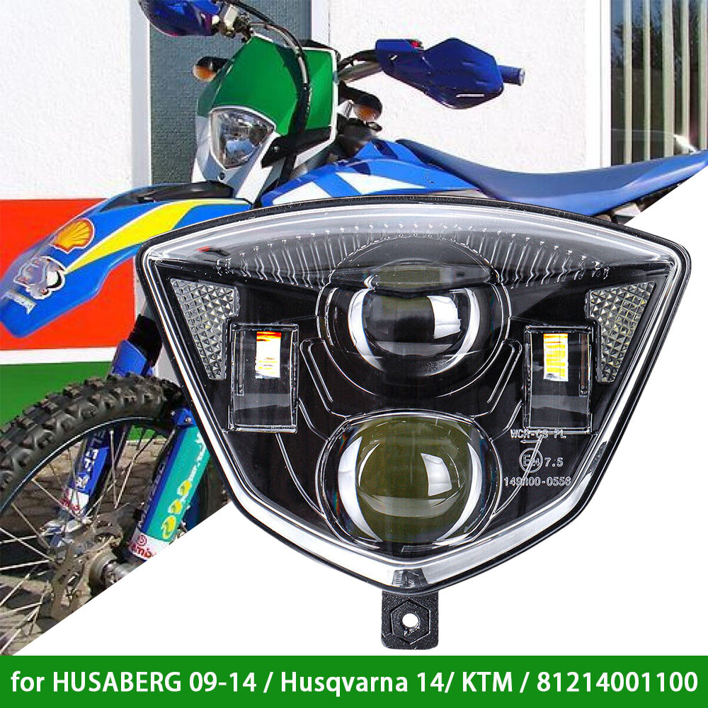 J ① LED Headlight Hi/Low for GAS GAS EC250 300 EC250F 350F/ Husaberg