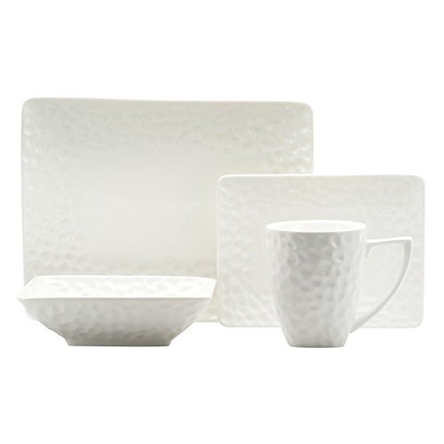 Red Vanilla 516 Vanilla Marble 16-piece Rectangular Dinnerwa