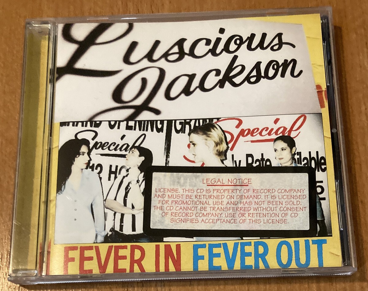LUSCIOUS JACKSON - FEVER IN FEVER OUT - CD, 1996 - PROMO 