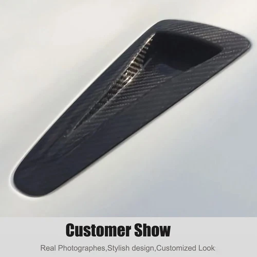 For Nissan GTR R35 2008-20 Real Carbon Bonnet Hood Vent Scoops Air Intake Ducts - Foto 8 di 9