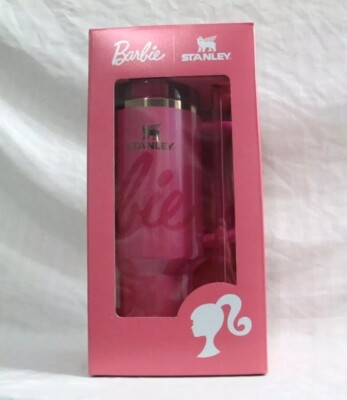 Authentic Barbie x Stanley Icon Tumbler 40 oz Quencher Brand New Limited Edition
