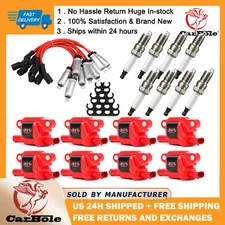 Ignition Coil & Spark Plug & Wire For Chevy Chevrolet Tahoe 5.3L 6.2L 6.0L UF413