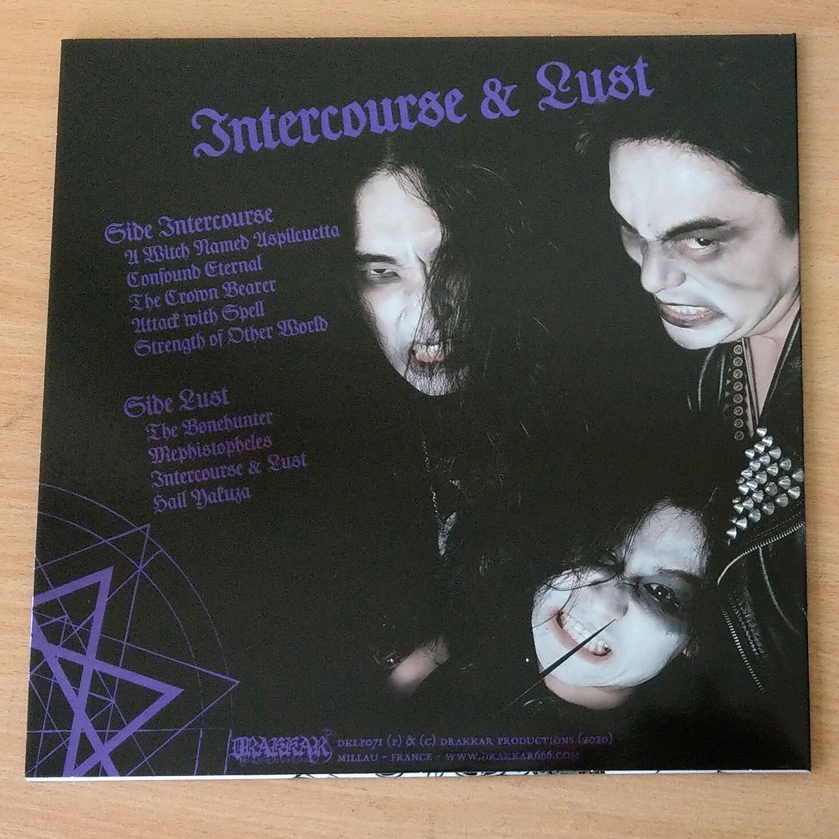 ABIGAIL ‎– Intercourse & Lust (Neon Purple Galaxy Vinyl) Ltd. 500