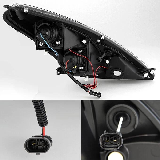 Se adapta a Toyota Celica 2000-2005 bisel negro halo proyector faros LED lámpara L+R Foto 2 de 4