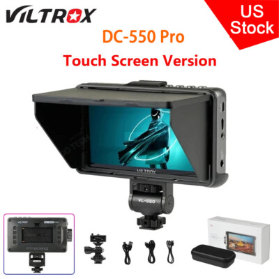 #ad #ad US VILTROX DC 550 Pro 5.5#x27;#x27; Touch Screen 1200nits HD Director Monitor 4K HDMI $169.00