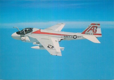 Postcard Grumman A-6E ''Intruder'' Jet Airplane