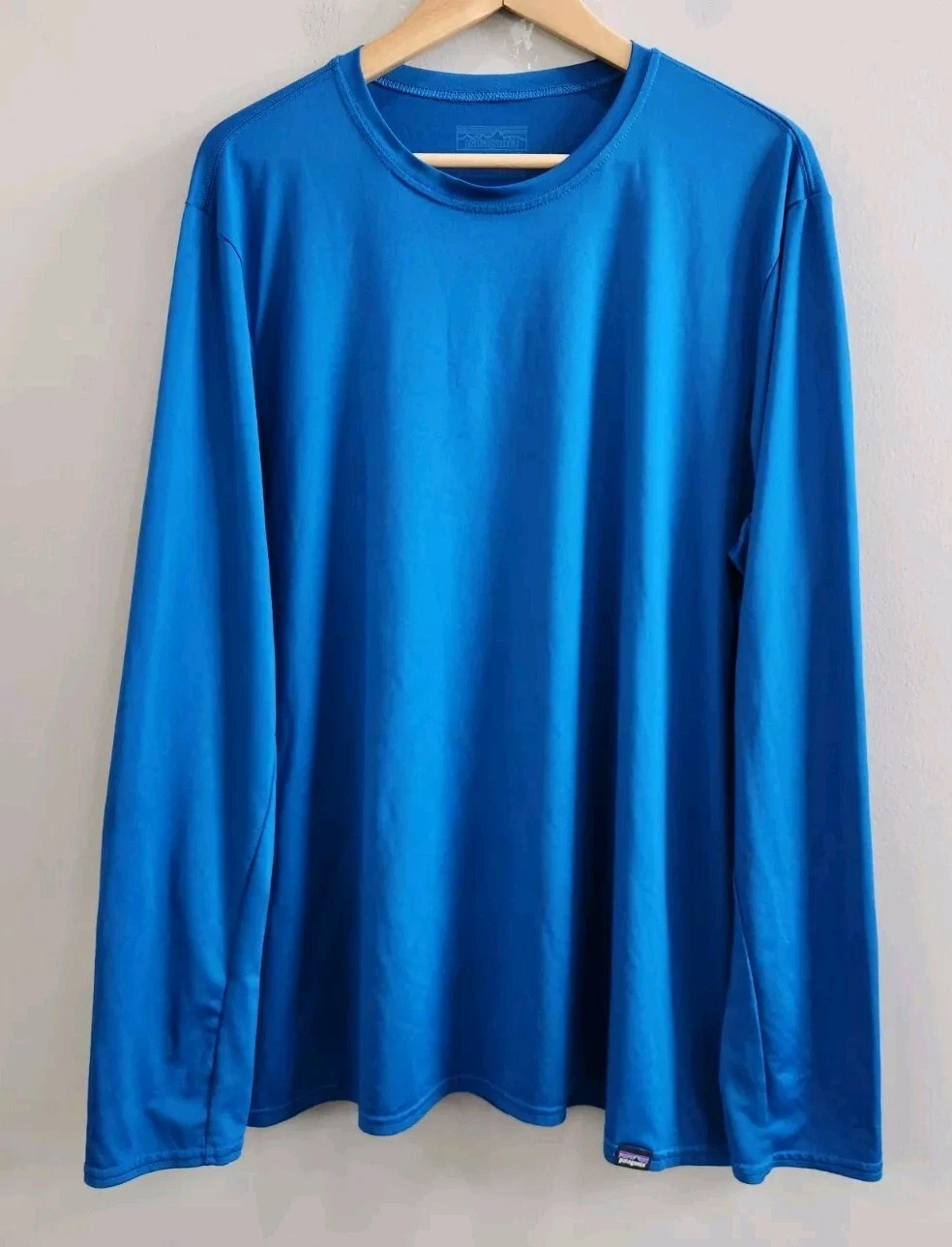 Patagonia Capilene Baselayer Daily Shirt Blue Long Sleeve Men's Size Large
