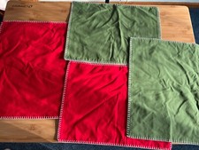 Cloth Pier 1 Placemats New Set 4 Large 19  x 14  Red Green