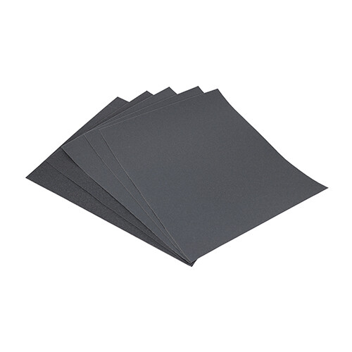 Timco Wet Dry Sanding Sheets Sandpaper Abrasive Mixed Grit Black 230x280mm 5pcs
