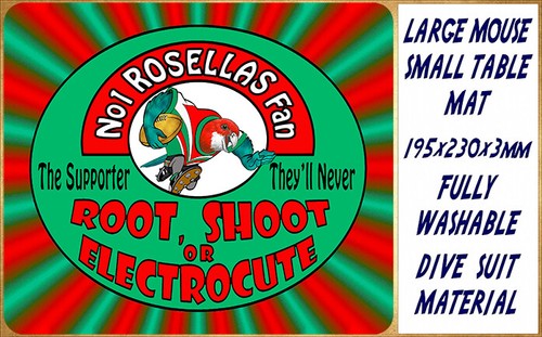 ROSELLAS WESTS LAMBTON RUGBY LEAGUE SOCCER AUSSIE RULES MOUSE OR SMALL ...