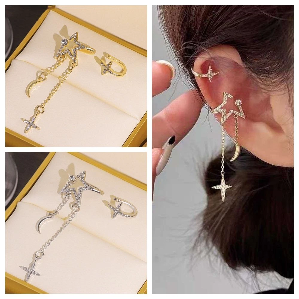 Trendy clip on sale on earrings