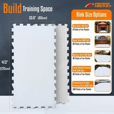 ArcticGlide Synthetic Ice Panels Pro, Easy Assembly, Expandable Artificial Rink