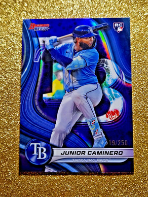 2024 Bowmans Best Junior Caminero RC Purple Refractor /250 Rookie #62 MINT 🔮🔮
