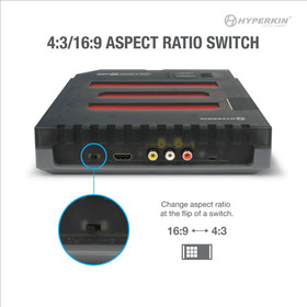 Hyperkin RetroN 3 HD Console for NES,SNES,Super Famicom,Genesis/Mega Drive Black