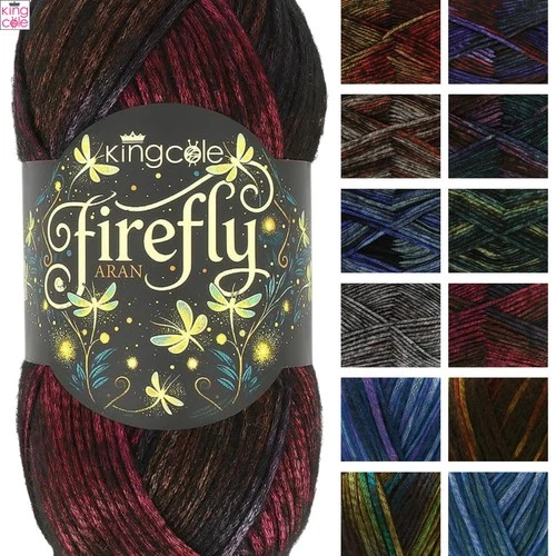 King Cole Firefly Aran 100g Yarn - All Colours - Craft, Sewing,Quilting,Knitting - product listing photo