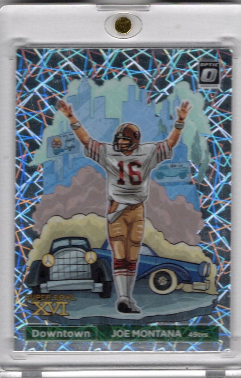 2022 Donruss Optic Joe Montana Super Bowl Downtown #SBD-JM (SSP) NFL 49'ers