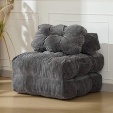 Folding Futon Sofa Bed Convertible Sleeper Chairs with Pillow Foldable Mattress
