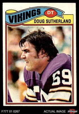 1977 Topps #441 Doug Sutherland Vikings Wisconsin - Superior 4 - VG/EX