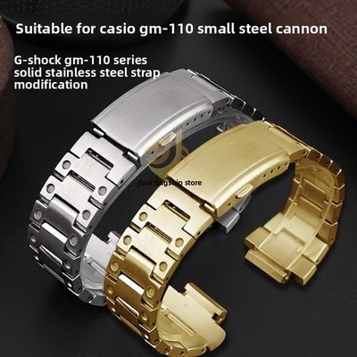 For Casio G-shock GM-110 Quality Stainless Steel Watch Band Strap 16mm Wih Tools