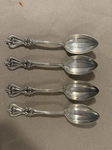 4 Towle old colonial sterling silver teaspoon 925 1895 NO MONO 105g AS IS
