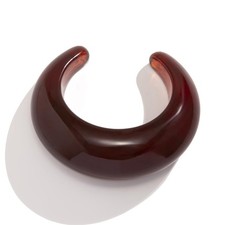 Multicolor Mottled Chunky Acrylic Bangle Thick Wide Resin Geometric Open Cuff Br