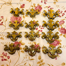 Vintage/Retro Antique Brass Bail Pulls Cabinet/Drawer Handles Lot of 12