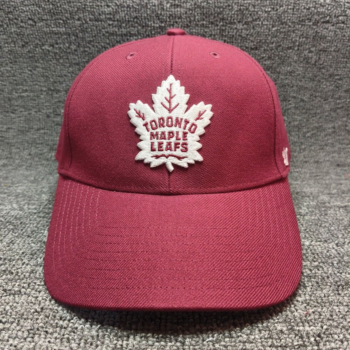 '47 Brand Toronto Maple Leafs Burgundy Snapback Curved Brim Cap NHL