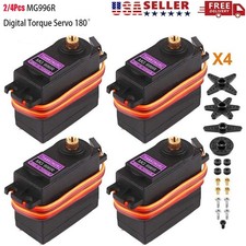 2/4PCS MG996R Metal Gear Digital Torque Servo 180  For Futaba RC JR Car Racing