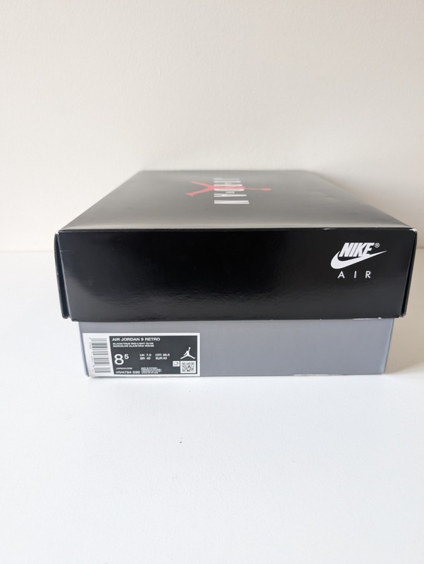 Nike Air Jordan 9 Retro High OG empty shoe box