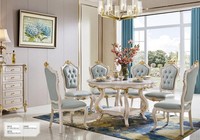 Klassischer Tisch Esstisch Holz Esszimmer Garnitur 6X Stuhl Set StüHle Lehn 7Tlg