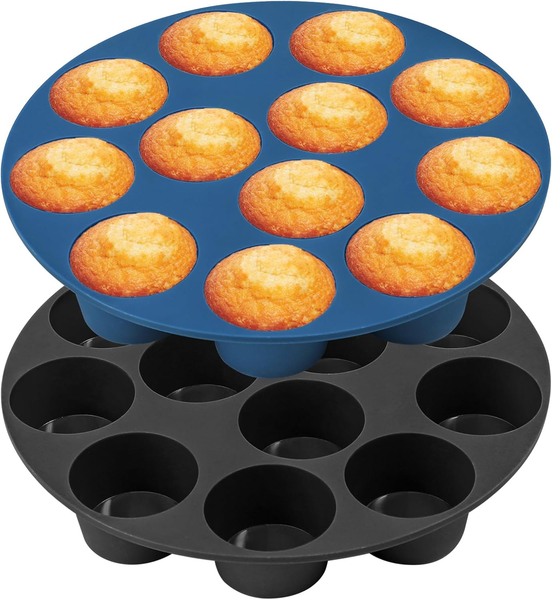 Airfryer Muffinform Silikon 2 StüCk 4,5Cm Mini Muffin Silikonformen-image