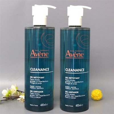 2 PACK Avene Cleanance Cleansing Gel 400ml EXP 06/2027