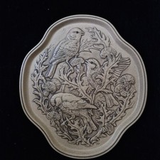 Vintage Poole Pottery Four Seasons Stoneware Wall Plaque "Autumn"