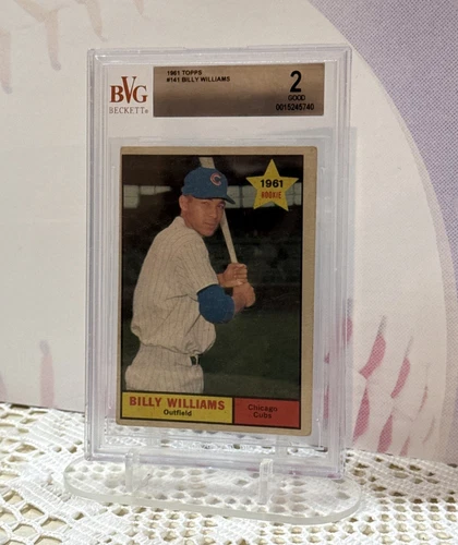 Billy Williams 1961 Topps #141 Rookie Card RC PSA 2 Good Chicago Cubs