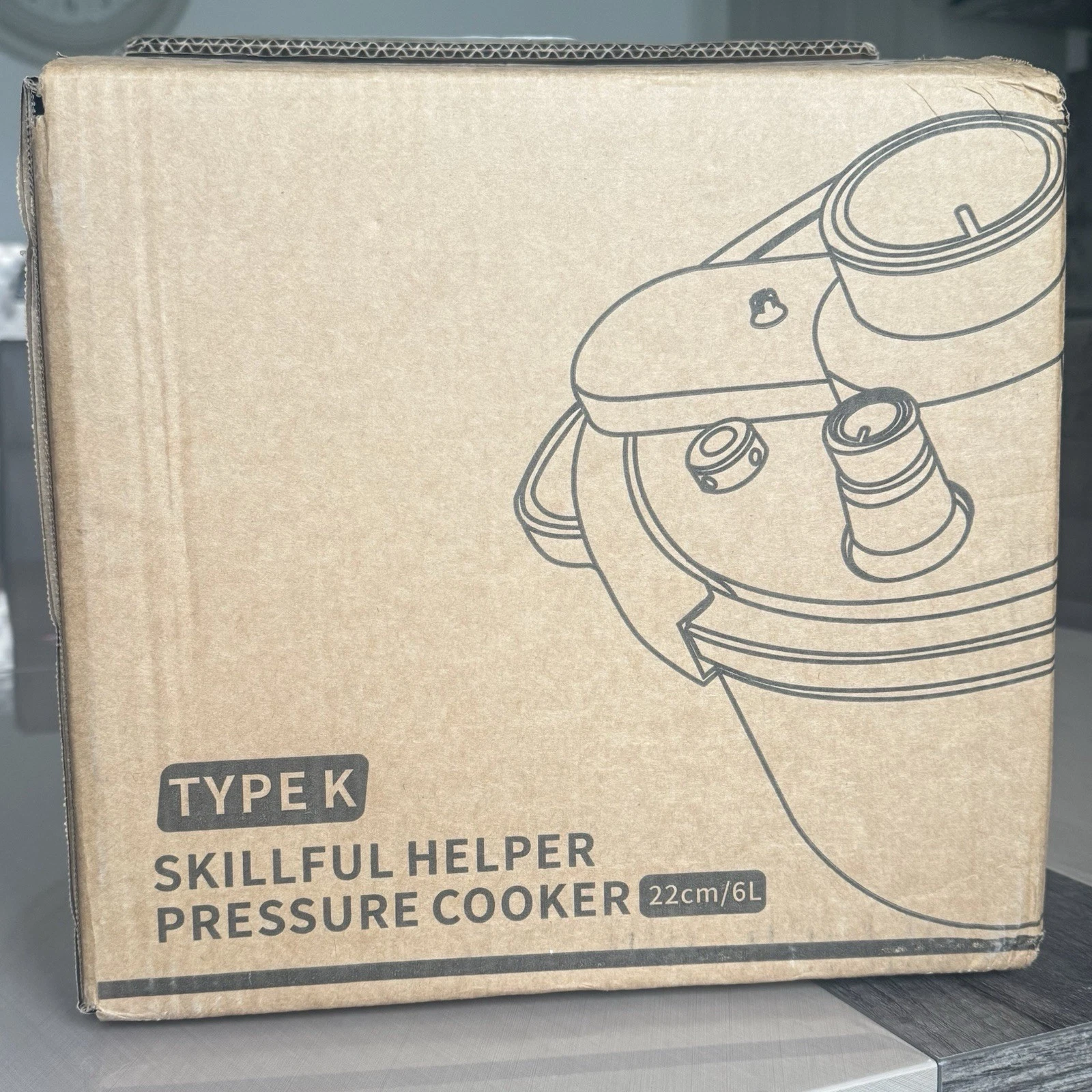 Skillful Helper Pressure Cooker 22cm (6L Capacity)