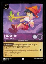 Pinocchio 58/204 Disney Lorcana  Trading Card TCG CCG
