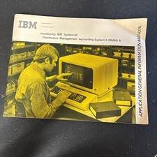 VINTAGE MANUAL INTRODUCING IBM SYSTEM / 34 MANAGEMENT ACCOUNTING SYSTEM 1977 1ST