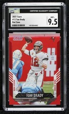 2021 Score Red Zone 2/20 Tom Brady #12 CGC 9.5 Mint+ 0kb0
