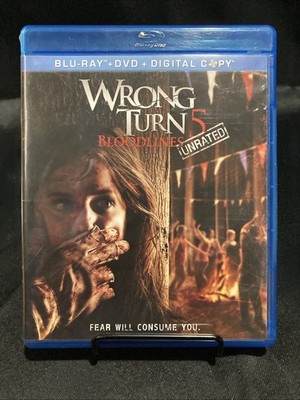 Wrong Turn 5: Bloodlines (Blu-ray Disc, 2012, Unrated) No digital