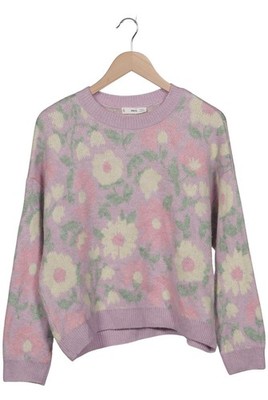 MANGO Pullover Damen Strickpullover Strick Oberteil Gr. L Pink #7t1zwhr