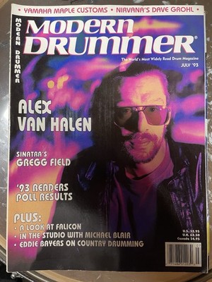 Modern Drummer Magazine July 1993 featuring Alex Van Halen 