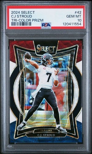 2024 Select CJ Stroud Concourse Tri Color /299 PSA 10