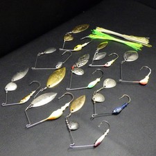 Spinner Bait Set 8g-26g 9pcs No Skirt Fishing Lure, Stock Item